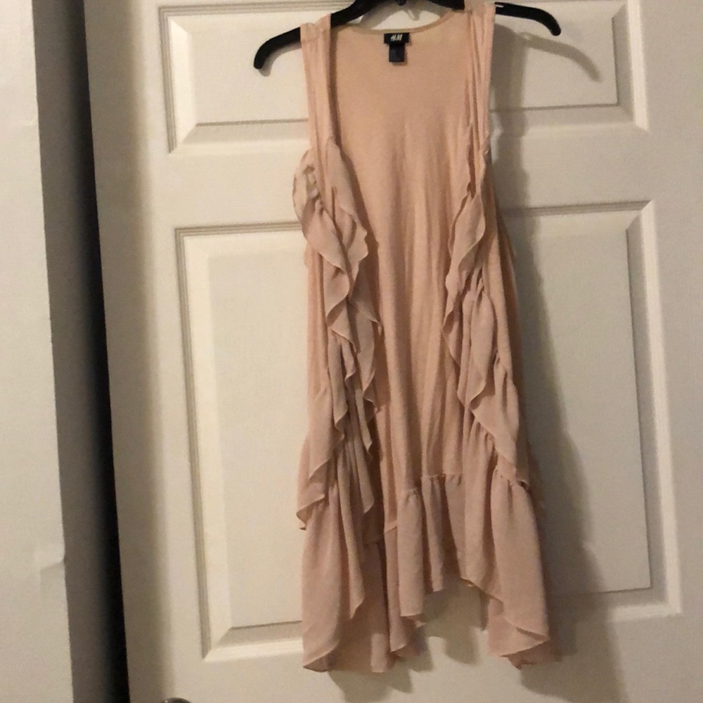 H&M Pink Ruffle Vest